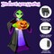 GOOSH 8FT Inflatable Alien Holding Pumpkin – Light-Up Halloween Yard Decoration